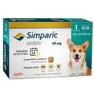 Simparic 40mg Antipulgas para Cães 10,1Kg a 20Kg 1 Comprimido - Zoetis Simparic 40mg Antipulgas para Cães 10,1Kg a 20Kg 1 Comprimido - Zoetis