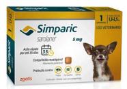 Simparic 5 mg Cães 1,3 a 2,5 kg 1 comprimido - Antipulgas