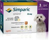 Simparic Antipulgas e Carrapatos Cães 2,6 a 5kg 3 Comprimidos