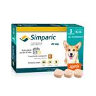 Simparic antipulgas para Cães de 10,1 a 20Kg - 40mg - cx com 3 compr - Zoetis