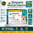 Simparic Cães 10-20kg Antipulgas e Carrapatos 3 Comprimidos Mastigáveis