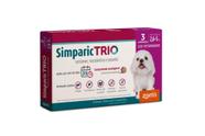 Simparic Trio Antipulgas, Carrapatos E Vermes Cães 6Mg C/ 3 Comp.