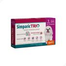 Simparic TRIO Cães 2,6 a 5KG Vermífugo Pulga Carrapato 1comp Quantidade:1comp