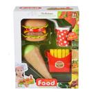 Simulação Burger Set Toy Pretend Cooking Food Play Props