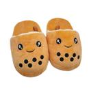 Simulação de chinelos Milk Tea Plush Anime Home Cotton