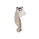 Simulação gato modelo animal ornamentos decoração pendurado gato artesanato brinquedos de pelúcia