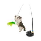 Simulação pássaro brinquedo interativo para gato, otário, pena, sino, engraçado, 1pc