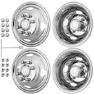 Simuladores de Roda de Aço Inoxidável 16" CXRCY Kit de Parafusos 8 Furos