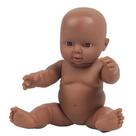 Simulation Vinyl Reborn Baby Doll Figure Toy, preto, 30 cm
