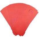 Sinais de cabide de porta GLOBLELAND PVC 30 unidades 20x8 cm vermelhas