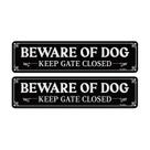 Sinais GicnKeuz Beware of Dog for Fence 30x7,5 cm Refletivo