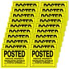 Sinais postados: Isohit No Trespassing No Hunting 20 unidades Sinais postados: Isohit No Trespassing No Hunting 20 unidades