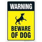 Sinal de aviso Sigo Signs Beware of Dog 25x35cm Aluminium USA
