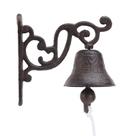 Sinal de boas-vindas de ferro fundido pesado Bell Keebgyy Hanging Bell