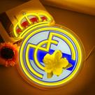 Sinal de néon LED decorativo com logotipo da equipe de futebol AhLove 40x30cm