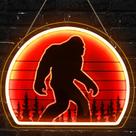 Sinal de néon ReyeeInc Bigfoot Bright regulável USB Sasquatch