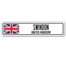 Sinal de rua: Swindon, Reino Unido, Grã-Bretanha, Grã-Bretanha, bandeira britânica