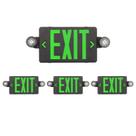 Sinal de saída de emergência TANLUX Green com luzes, pacote com 4 unidades, listado pela UL