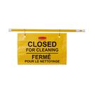 Sinal de segurança Rubbermaid Commercial Extend-to-Fit Yellow