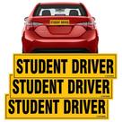 Sinal magnético TOTOMO Student Driver 12x3 refletivo (pacote com 3)