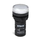 Sinaleiro LED 22,5mm Steck 110V Luminoso Branco SLDS1105 Sinaleiro LED 22,5mm Steck 110V Luminoso Branco SLDS1105