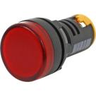 Sinaleiro led 22mm 24v vermelho sibratec