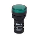 Sinaleiro LED 22mm Steck 24V Luminoso Verde SLDS242 Sinaleiro LED 22mm Steck 24V Luminoso Verde SLDS242