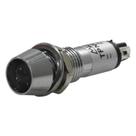 Sinaleiro Redondo 8mm 24V Branco Metaltex