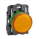 Sinalizador Plástico 22mm 250V Lâmpada Amarelo Para Lâmpada Ba9s Schneider