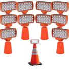 Sinalizador Solar Viario Kit 10 Duas Cores Seguranca Noturna Obra Avenida Rodovia Alerta Estrada Sinalizador Solar Viario Kit 10 Duas Cores Seguranca Noturna Obra Avenida Rodovia Alerta Estrada