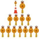 Sinalizador Viario Solar Kit 12 Uni Sinalizaçao Cone Rua Estrada Segurança Iluminaçao Rodovia Obra Led Automatico