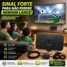 SinalMaxTV Antena Digital Interna com Amplificador Booster HDTV USB Cabo 3m para TV Digital