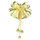 Sino Enfeite Natalino Pendurar Laço 27cm Bolas Guizo Natal Decoração Natalin