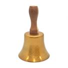 Sino Sineta de Mão Dourado Para Umbanda e Candomblé 10 cm
