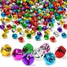 Sinos De Metal Multicoloridos De 0,5 Polegadas, 100 Peças, Para Artesanato DIY, Decoração De Natal, Sinos De Metal Multicoloridos De 0,5 Polegadas, 100 Peças, Para Artesanato DIY, Decoração De Natal,