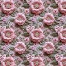 Sintético Doll Flores Rosa e Perolas