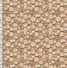 Sintético Doll Mini Floral fundo Bege