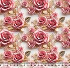 Sintético Doll Rosas e Pérolas 3D
