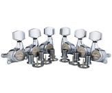 Sintonizadores de travamento de guitarra Guyker, proporção 1:21 de 6 unidades para LP SG Chrome