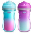 Sippy Cup Chicco, isolado de parede dupla, 270 mL, 12 meses ou mais, 2 unidades