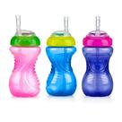 Sippy Cup Nuby No-Spill Soft Straw Easy Grip 300 ml por mais de 12 meses