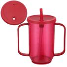 Sippy Cups Sliner Adult 350 ml com canudo e tampa, 1 peça vermelha