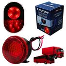 Sirene LED piezo 24v para alarme automotivo emite 6 toques e resiste à água