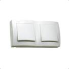 Sistema 2 Interruptores Simples Branco Pial Legrand