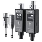 Sistema adaptador XLR sem fio Pyle Multifuncional UHF Cinza Escuro