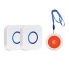Sistema de alerta de enfermeira Caregiver Pager sem fio com 2 receptores