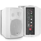 Sistema de alto-falantes para montagem na parede Pyle Active/Passive Bluetooth White