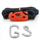 Sistema de amarração Tie Boss de médio porte com corda de 15 m - laranja