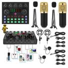 Sistema de Audio Podcast Live V8S Cast Webcast Com 2 Microfones Condensador Sistema de Audio Podcast Live V8S Cast Webcast Com 2 Microfones Condensador