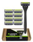 Sistema de barbear DORCO Pace 5 Pro para homens com aparador + 9 cartuchos